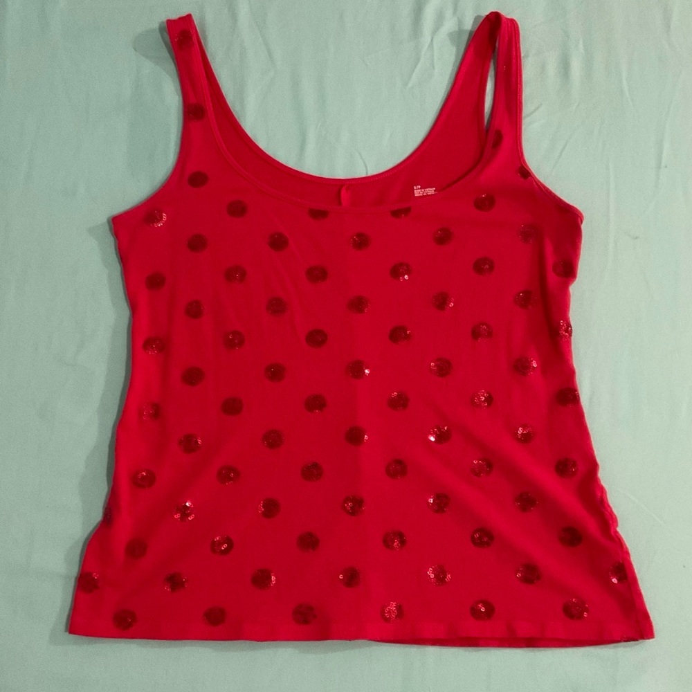 Victoria's Secret Red Sequin Tank Top
